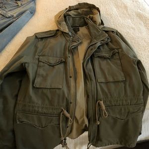 Lucky Brand California Army Green Coat